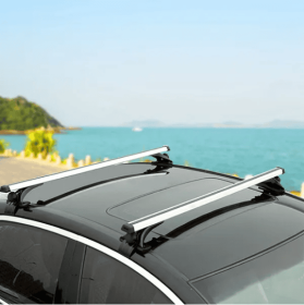 47.24in Universal Top Roof Rack Cross Bar Cargo Carrier Aluminum Crossbar Rack With 165LBS Capacity Fit For Most Vehicle Wagon Car Without Roof S (Option: Cargo Carrier)