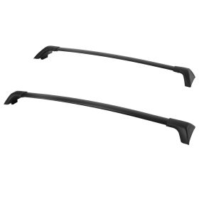 Car Roof Rack Cross Bars Aluminum Alloy Cargo Carrier Rooftop Crossbars Fit For RAV4 2019-2024 With Side Rails For Cargo Carrier Bag Kayak Bike S (Option: Black)