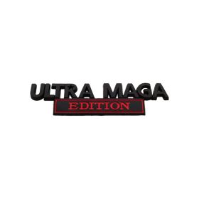 2pcs Ultra MAGA Edition Emblems, Emblem 3D Badge Decal Car Truck SUV,Refrigerator Sticker,Window Display Stickers,Bicycles, Laptops, Fridges (Option: BlackRed)