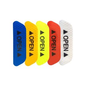 20 Pcs Car Stickers, Reflective Open Warning Signal Stickers, Night Car Stickers, Anti-Collision Safety, Car Door Protection & Decoration (Option: 20pcs)