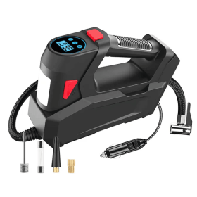Portable Tire Inflator 120 PSI Maximum 90W Powered Tire With Digital Display LED Light (Option: Black)