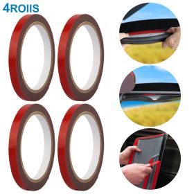 4 Rolls Car Double Sided Tapes Heavy Duty Double Sided Foam Tapes Strong Mounting Adhesive Tapes For Cars Truck Automotive 9.8FT Per Roll (Option: Red-4Pc)