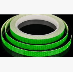 Car and motorcycle bicycle reflective stickers mountain bike luminous stickers dead fly bicycle wheel body sticker (Option: green)