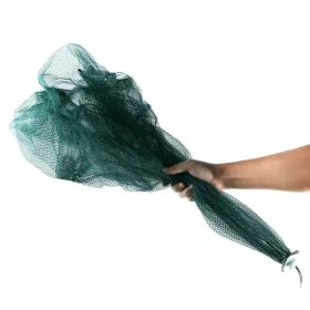 Fishing Trap Net Portable Folding Fish Bait Trap Shrimp No Crab Bait Net (Option: green)