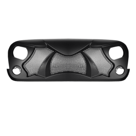 Viper Front Grille Grid Grill For 2007-2018 Je Ep Wrangler Rubicon Sahara Sport JK,JKU, Matte Black (Option: Black)