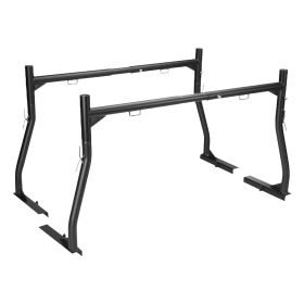1Pair Extendable Truck Ladder Rack Non-Drilling Pick-up Truck Bed Utility Rack Adjustable Steel Truck Rack With 800LBS Capacity For 47.2-72.8in W (Option: Black)