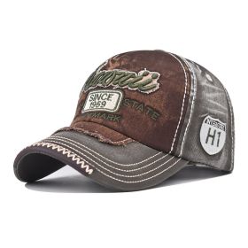 Men's And Women's Four Seasons Cowboy Hat Simple Sun-poof Peaked Cap (Option: Hawaiian Green-Adjustable)