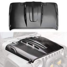 Hood Compatible With 2018 Wrangler (Option: Black)