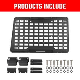 Rear Window Molle Panel Modular Storage Panel System Rear Window Protective Decoration For 2018-2023 Je Ep Wrangler JL 4 Doors, Right Side - Pass (Option: Black)